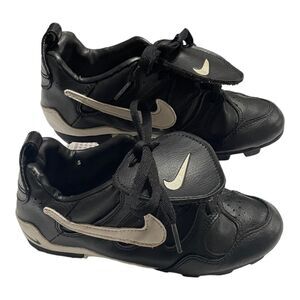 Nike‎ MCS Keystone Youth Baseball Cleats Sz 5 Model# 115078-011 Black w/ White